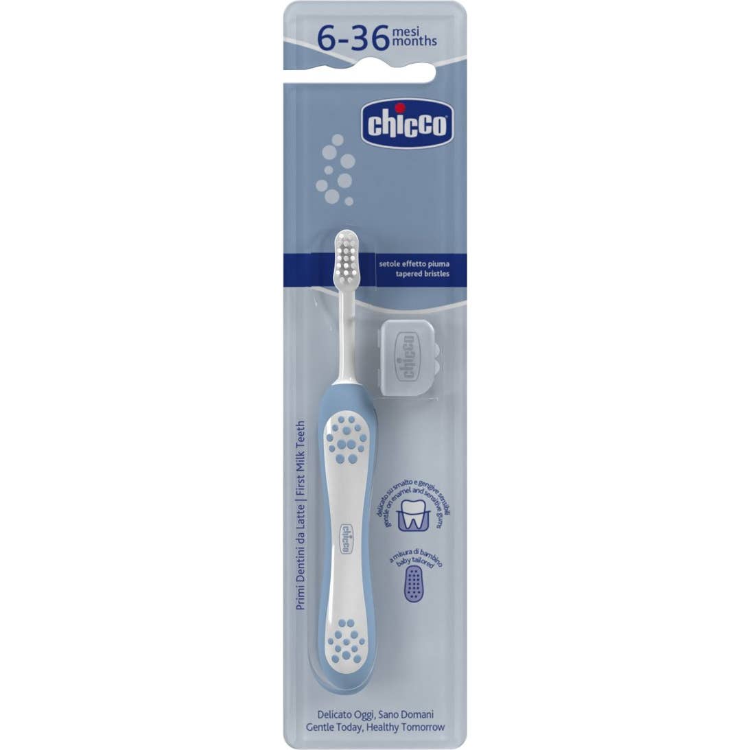 Chicco Brosse Dents Premières Dents 6-36M Bleu 1ut