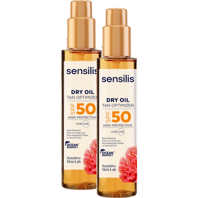 Sensilis Huile Sèche Optimiseur de Bronzage SPF50 2x150 ml