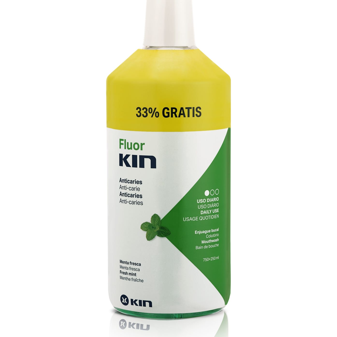 Kin Fluor, rince-bouche quotidien 750ml+250ml