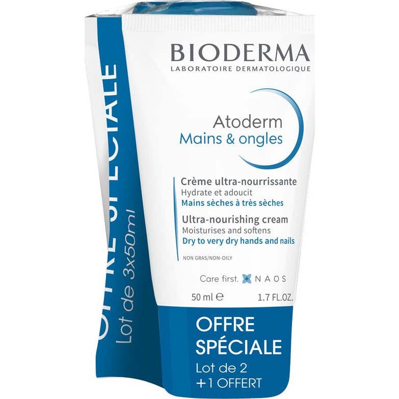 Bioderma Atoderm Mains Et Ongles 3x50ml