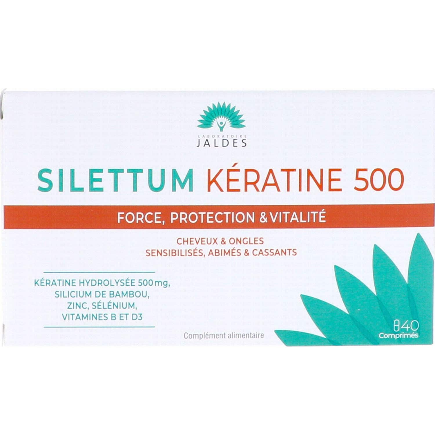 Jaldes Silettum Kératine 500 40 Comprimés