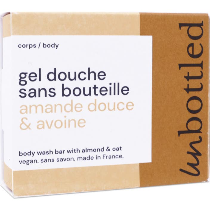 Unbottled Gel Douche Sans Bouteille Avoine & Amande 110G