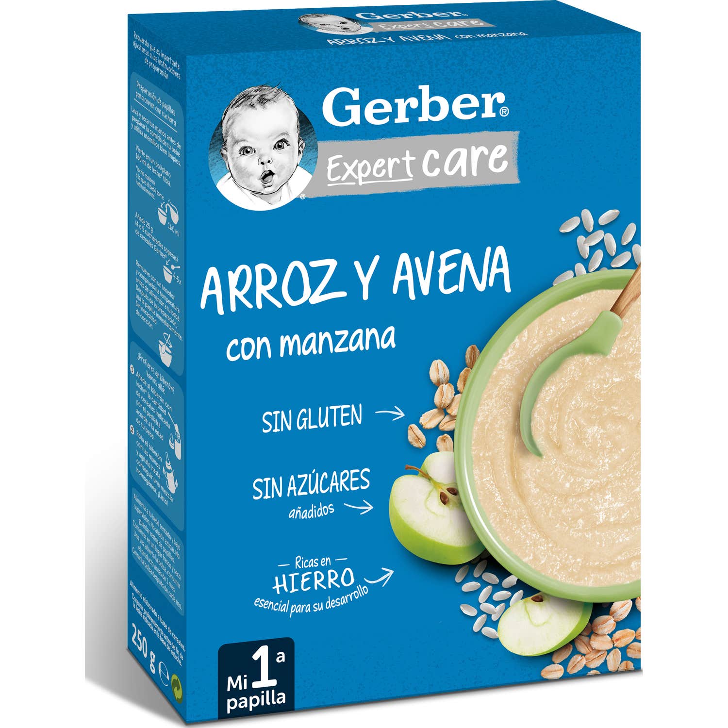 Gerber Expert Care Arroz y Avena con Manzana 250g