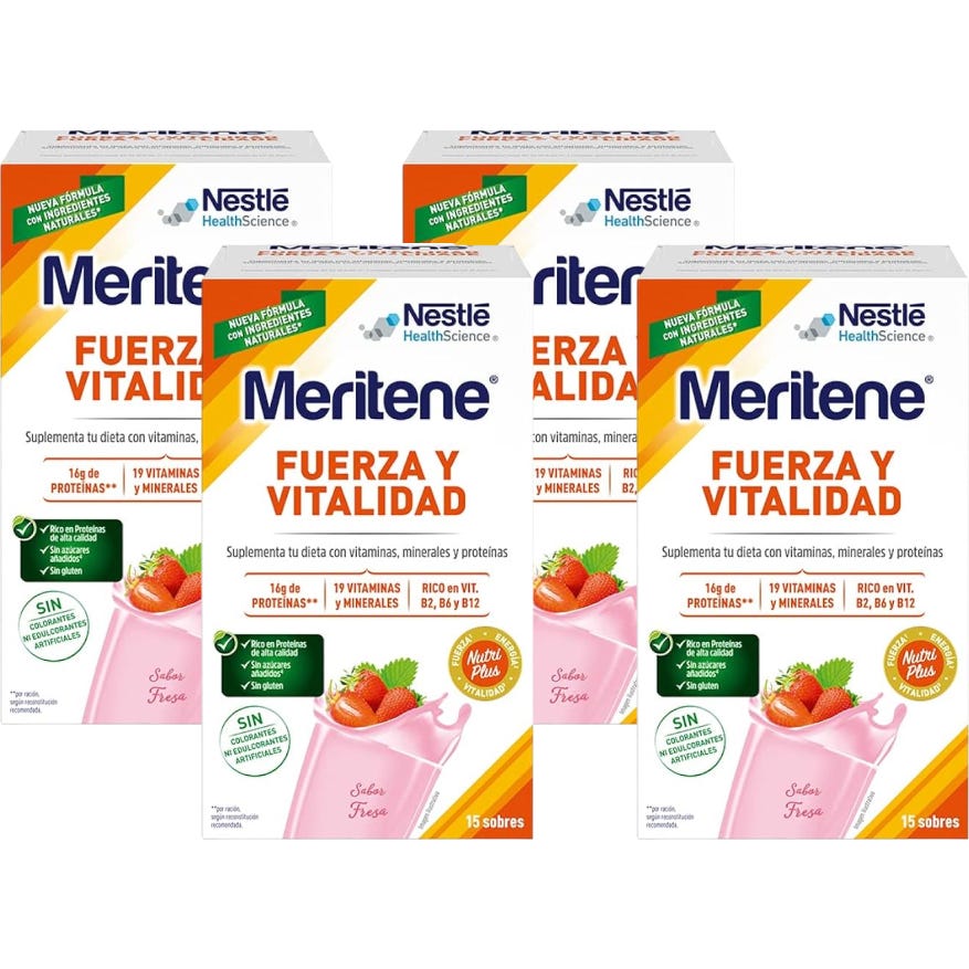 Meritene Force et Vitalité Fraise 4x15 Sachets