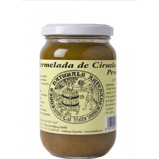 Confiture de prunes sans sucre Cal Valls 370 g