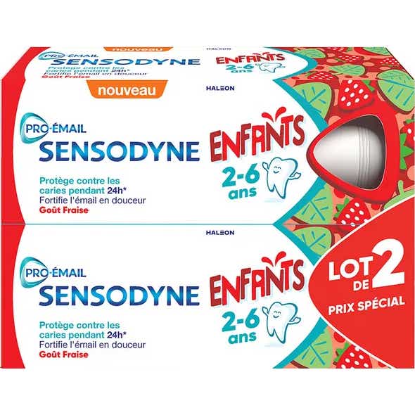 Sensodyne Pack Pro-éMail Dentifrice Enfants 0-6 Ans 2X50Ml-image
