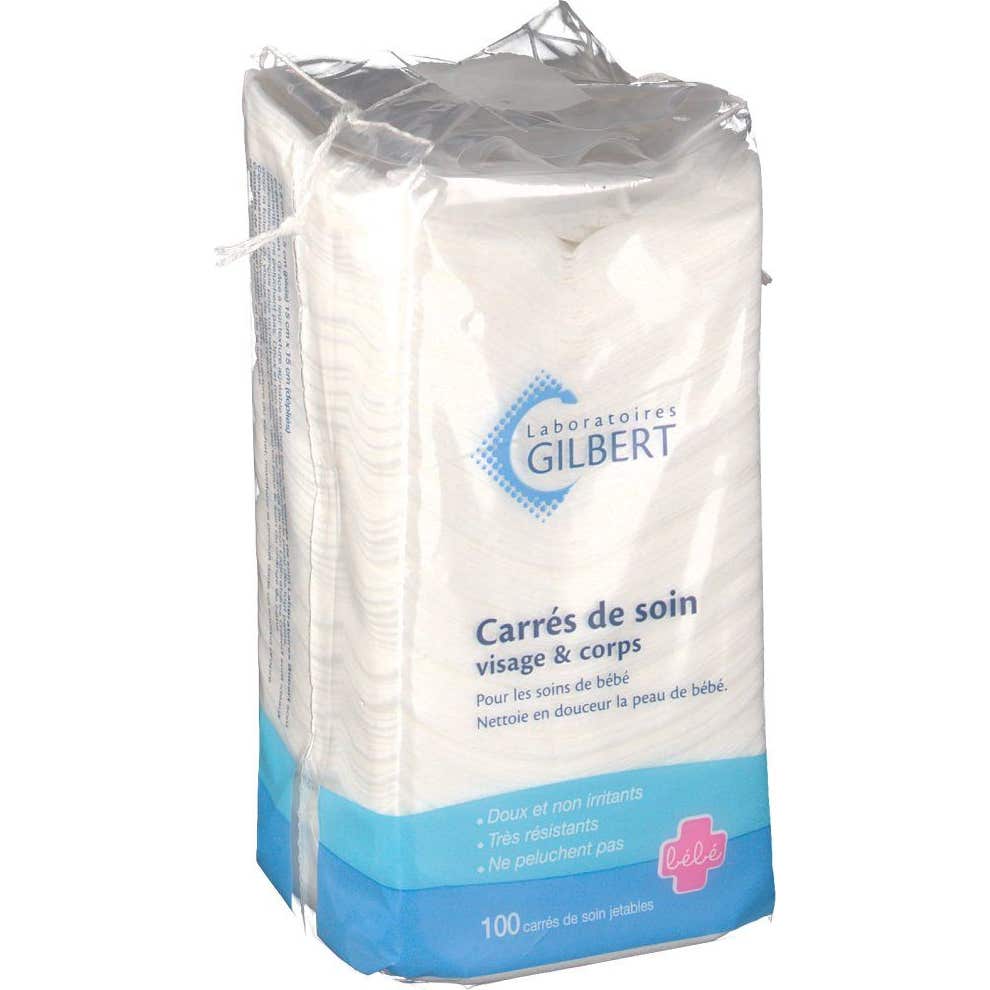 Gilbert Carrés De Soin Visage & Corps 100 Unités