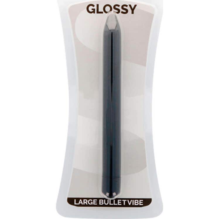 Glossy Slim vibrator noir