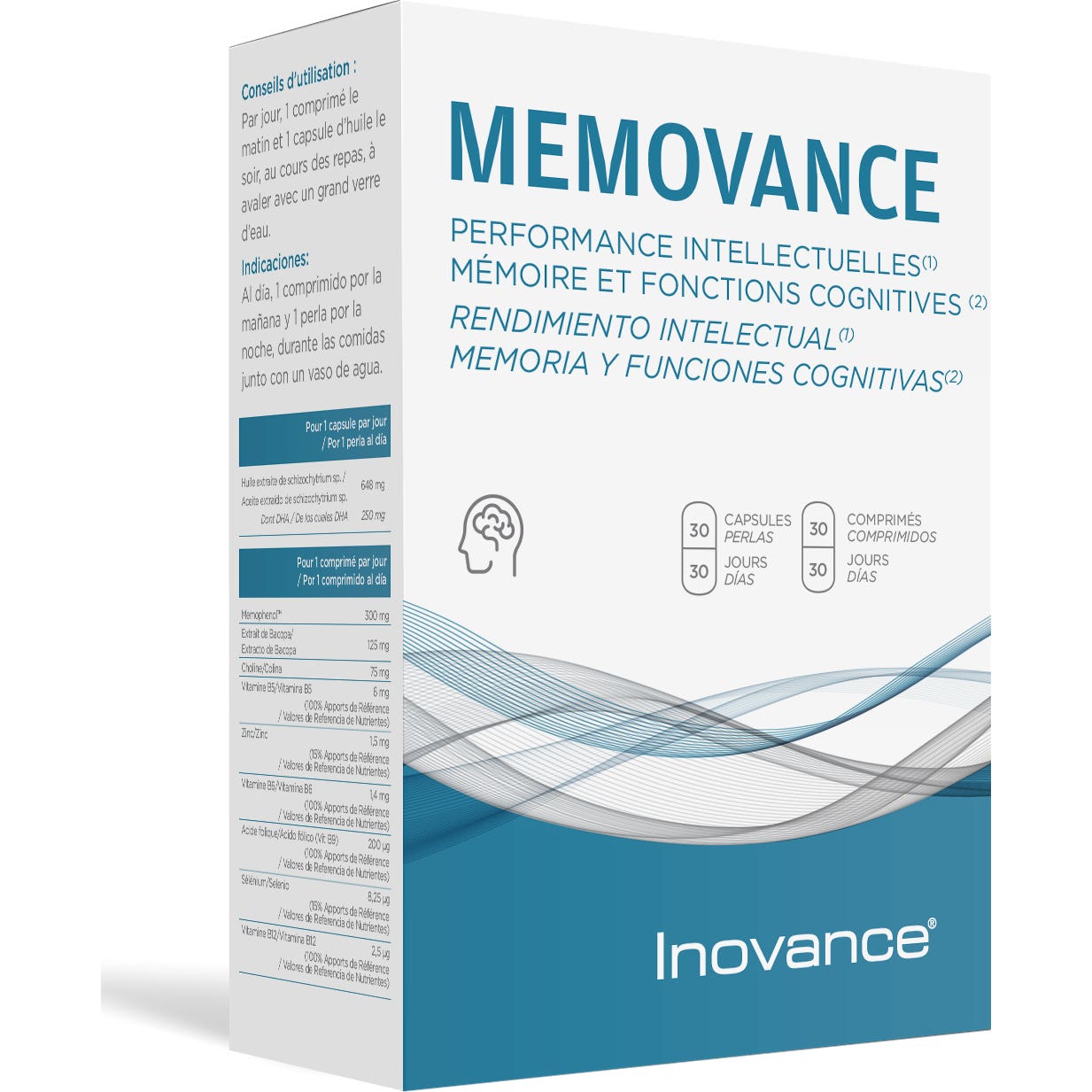 Inovance Memovance 30 Capsules + 30 Comprimés