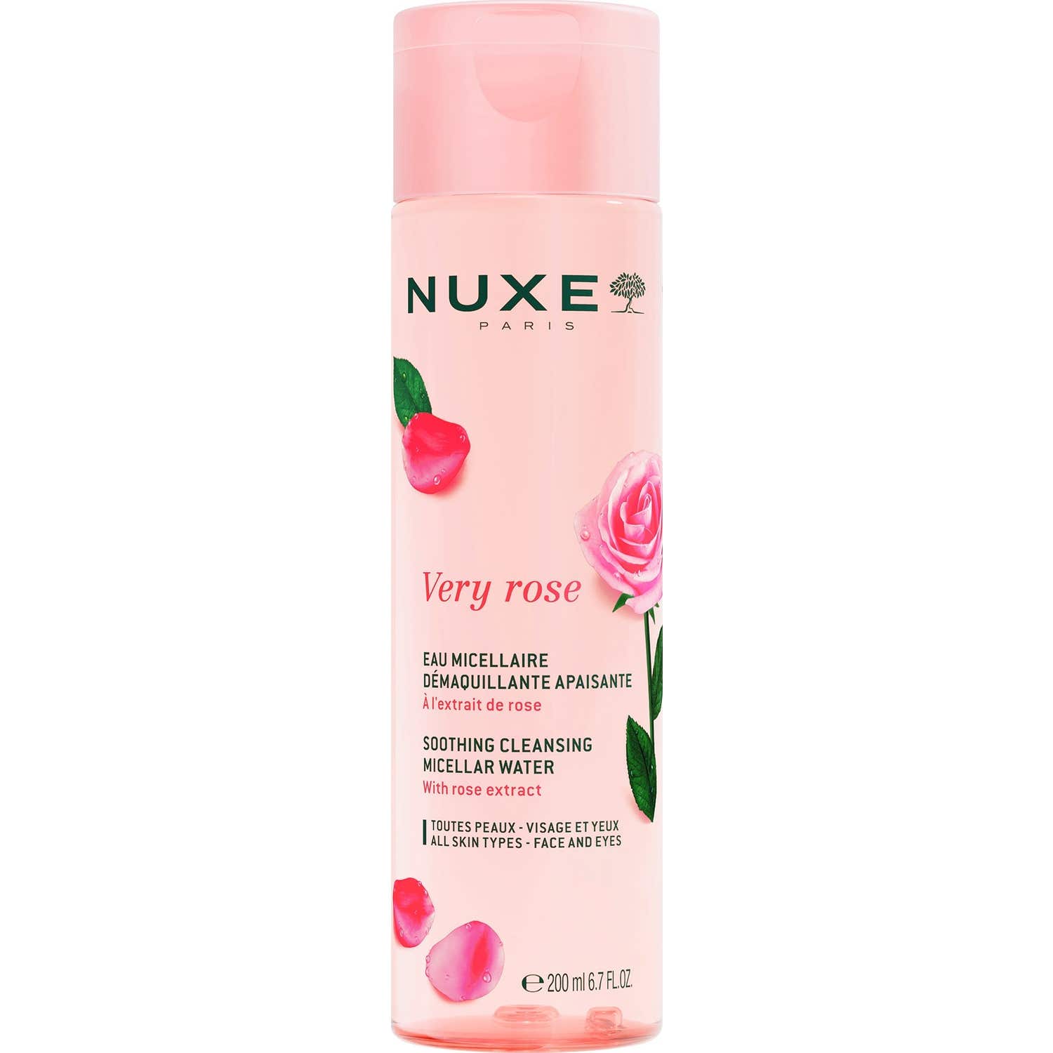 Nuxe Very Rose Eau Micellaire Démaquillante Apaisante 200ml