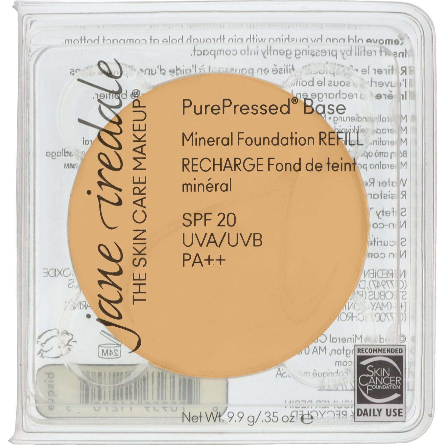 Jane Iredale Recharge Fond De Teint Minéral SPF20 Golden Glow 9,9g