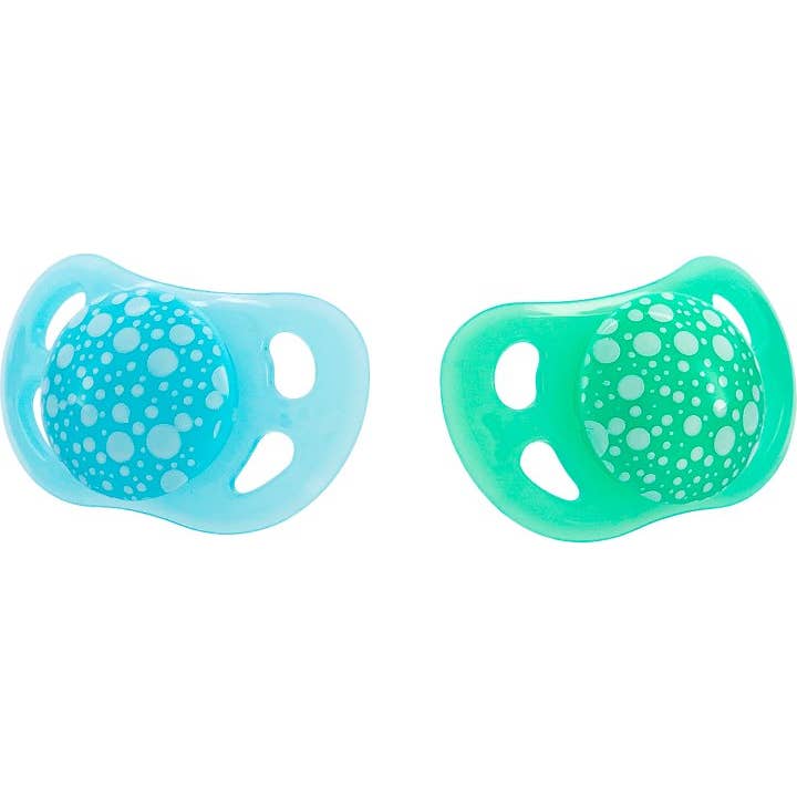 Sucettes Twistshake Bleu Vert 0-6 Mois 2 pièces