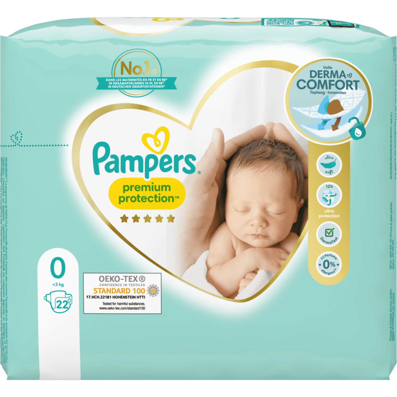 Pampers Premium Protection Taille 0 22 Couches