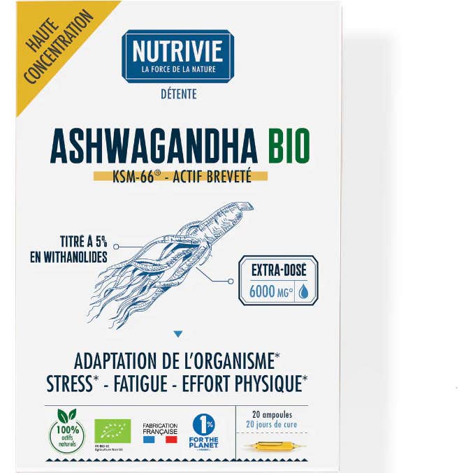 Nutrivie Ahwagandha Bio Ampoules 20x10ml