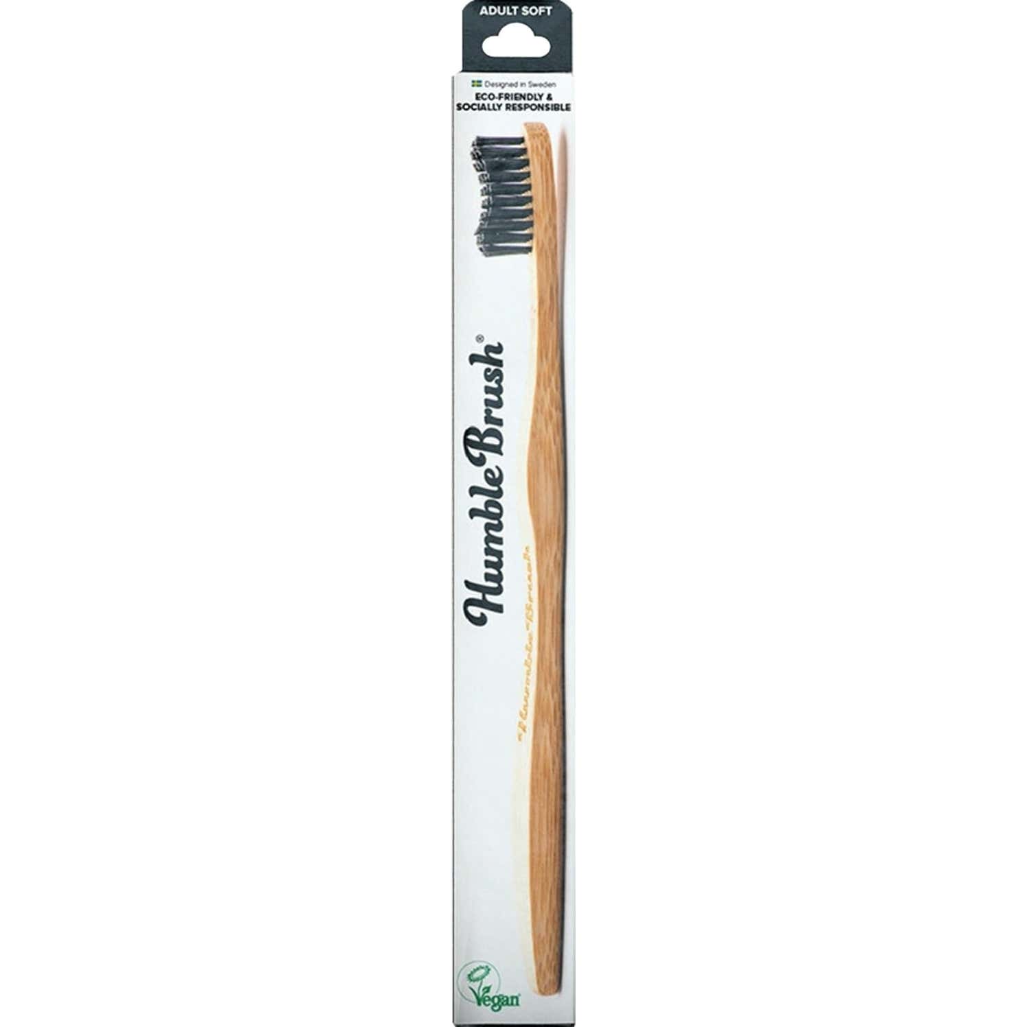 The Humble® Brush Co Noire Brosse À Dents En Bambou Adulte The Humble® - Cosmétiques Hy - Image 3