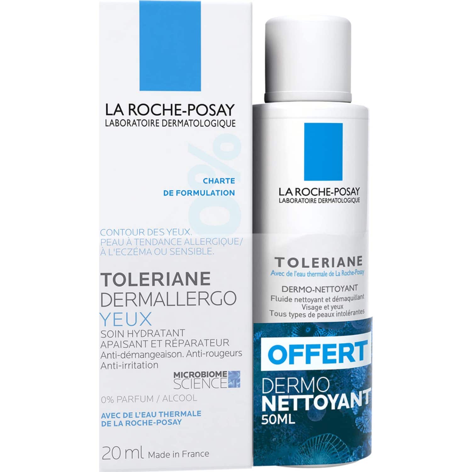 La Roche-Posay Toleriane Dermallergo Yeux 20ml + Dermo Nettoyant 50ml