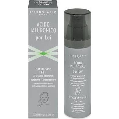 L'Erbolario Acide Hyaluronique Homme Crème Visage 24 Heures 50ml