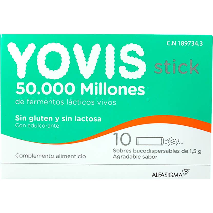 Yovis Stick 10 Enveloppes orales dispersibles
