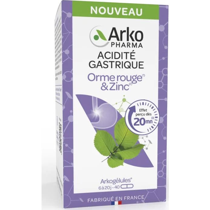 Arkopharma Arkogélules Acidité Gastrique 40 Gélules
