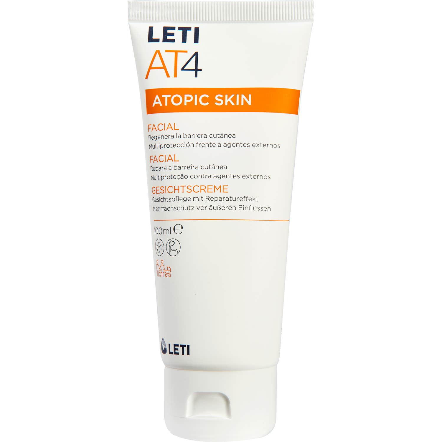 LetiAT4 Atopic Skin Crème Visage 100ml