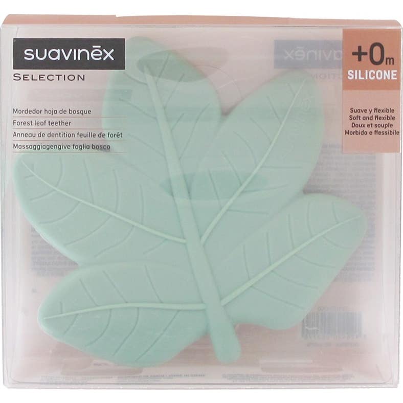 Suavinex Poetry Anneau de Dentition Feuille de Forêt Silicone +0M 1 ut