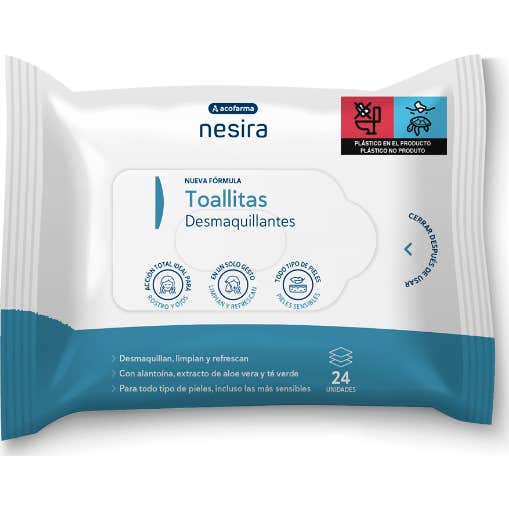 Acofarderm Lingettes démaquillantes 24 pièces