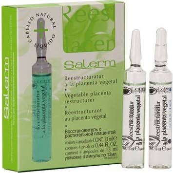 Salerm Restructurant Au Placenta Végétal 4x13ml Ampoules