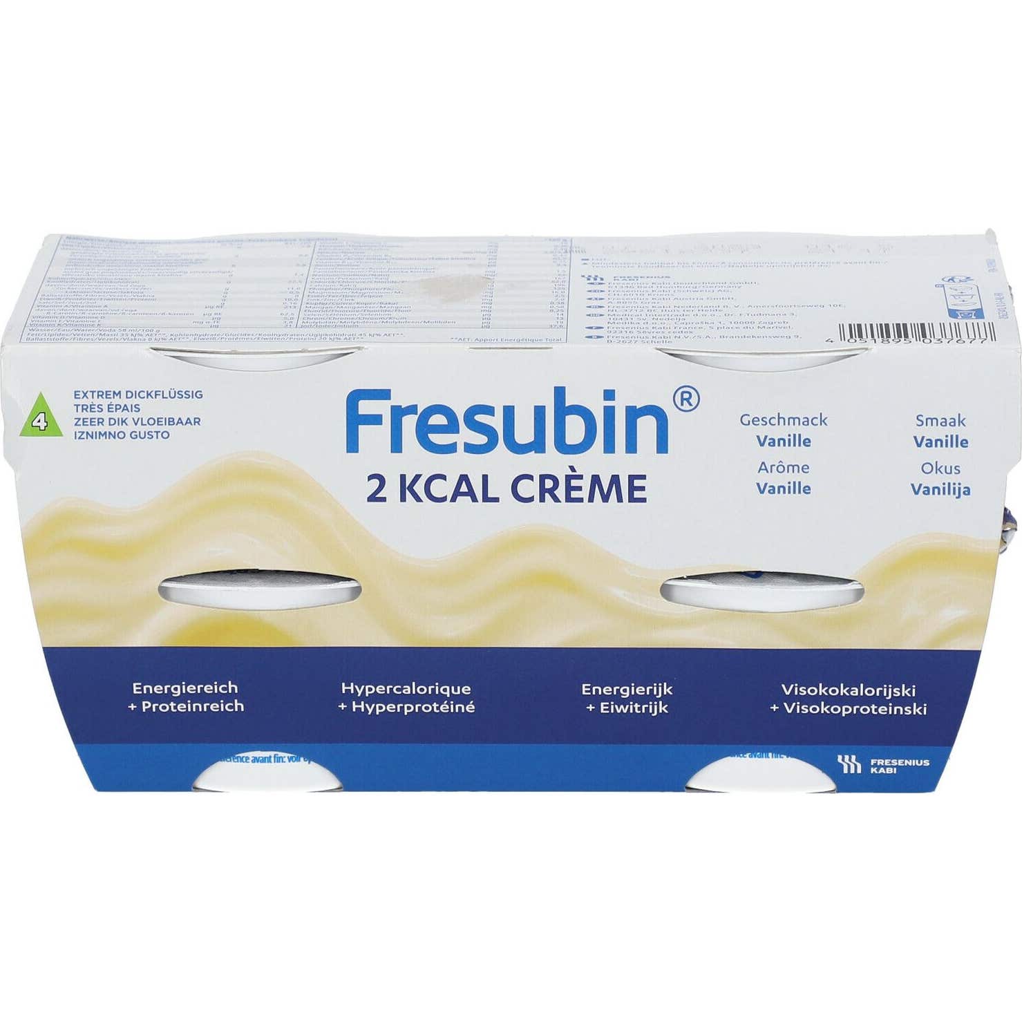 Fresubin 2kcal Crème Vanille 4x125g