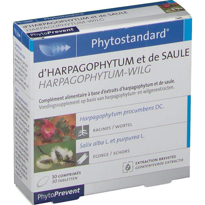 Pileje Phytostandard D'harpagophytum et de Saule 30 comprimes