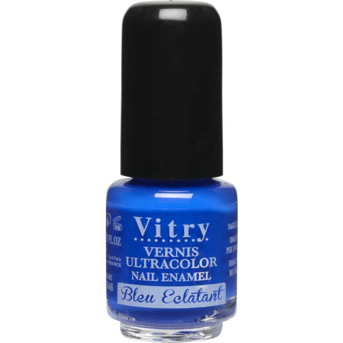 Vitry Mini Vernis Couleur Bleu Eclatant 4ml