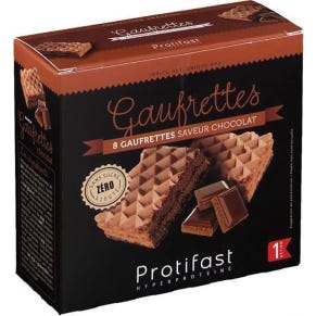 Protifast Gaufrettes Protéinées Chocolat boîte de 8 144g