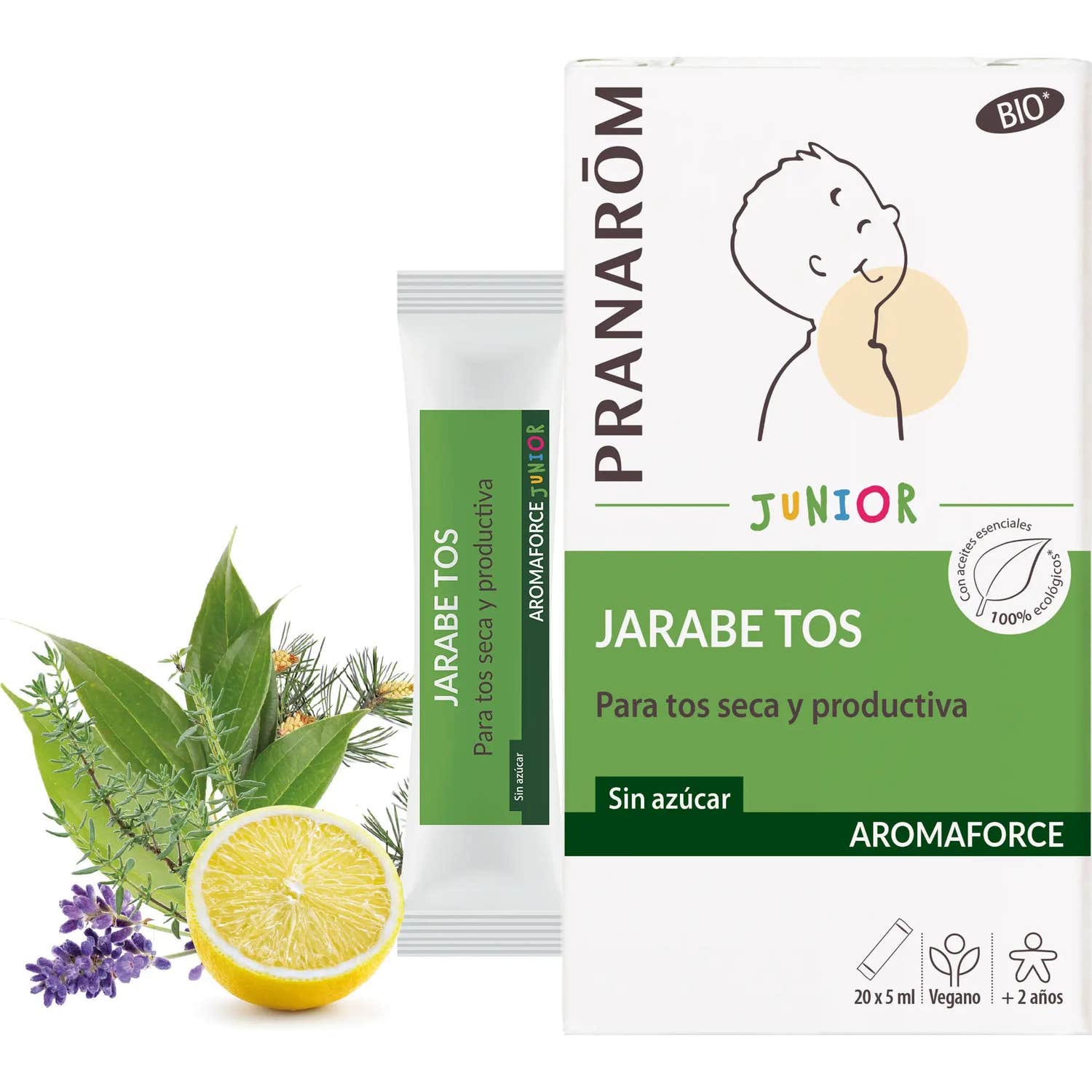 Pranarôm Aromaforce Sirop Toux Junior 20x5ml