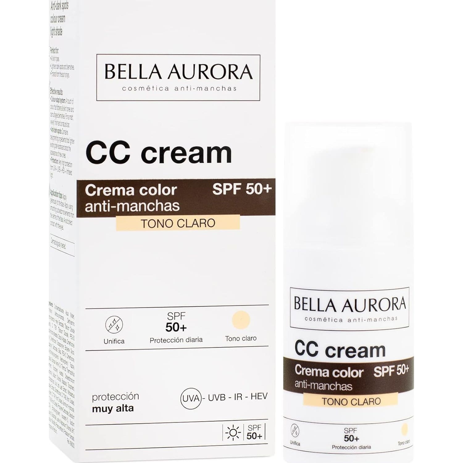Bella Aurora Spf50 Light Tone Crème anti-taches 30ml