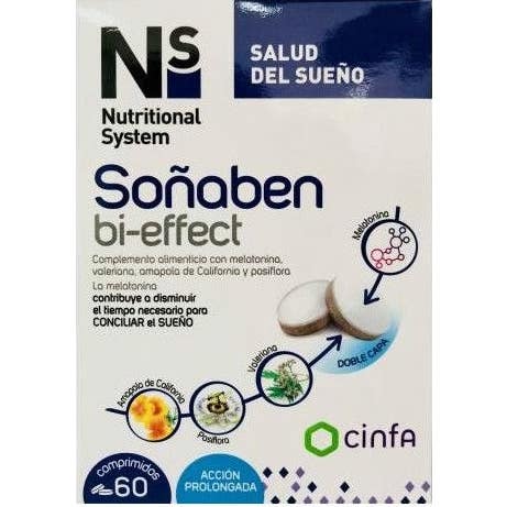 Ns Soñaben Bi-effet 1,85 Mg Mélatonine 60 Comprimés