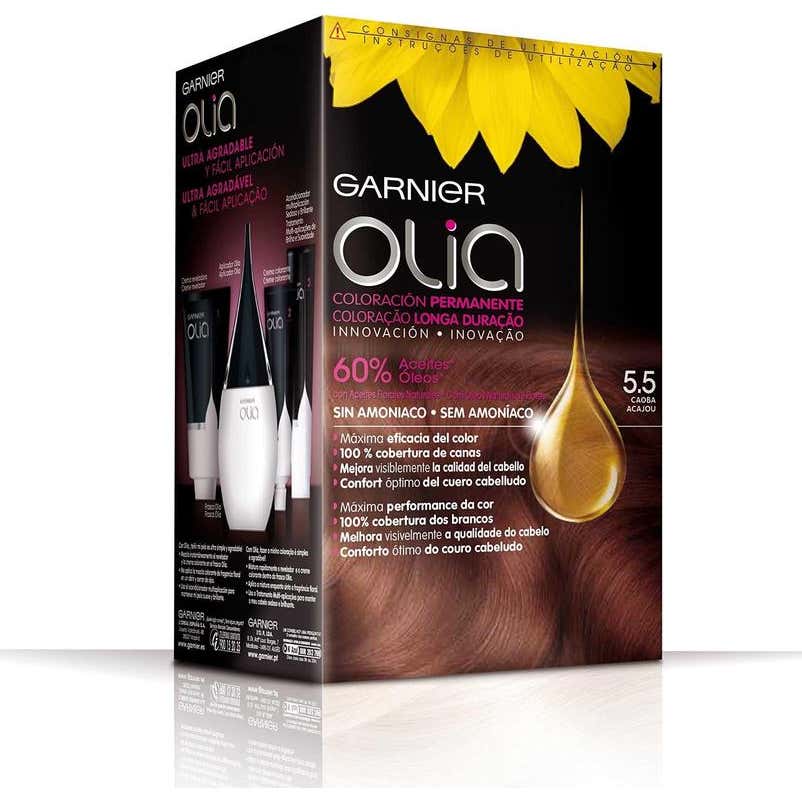 Garnier Olia Permanent Hair Color N°5.5 Mahogany 4 pièces