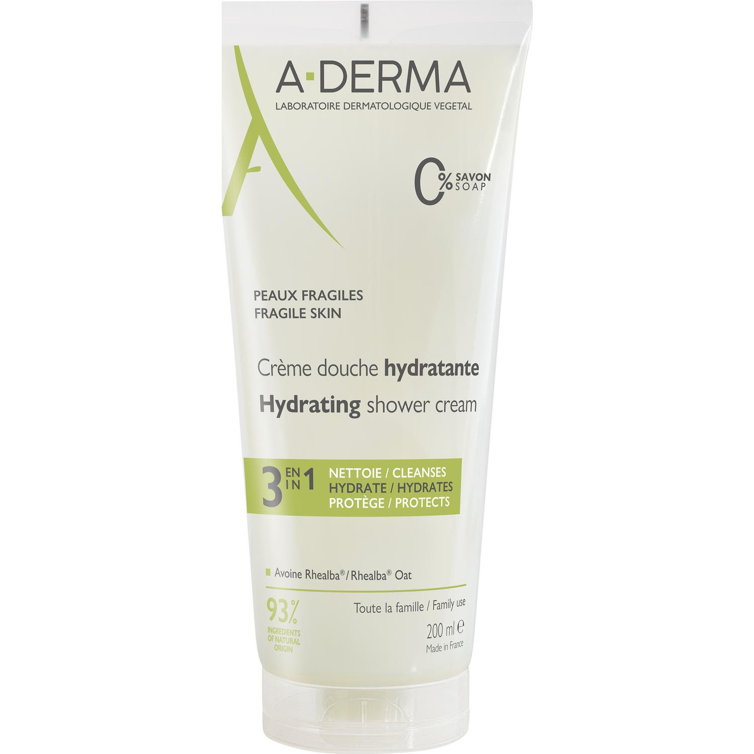 Aderma Crème Douche Hydratante 200ml