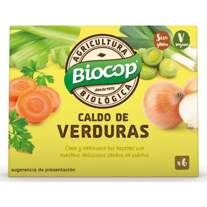 Bouillon de légumes Biocop. Bouillon de légumes C/Salt 6 pcs 11g