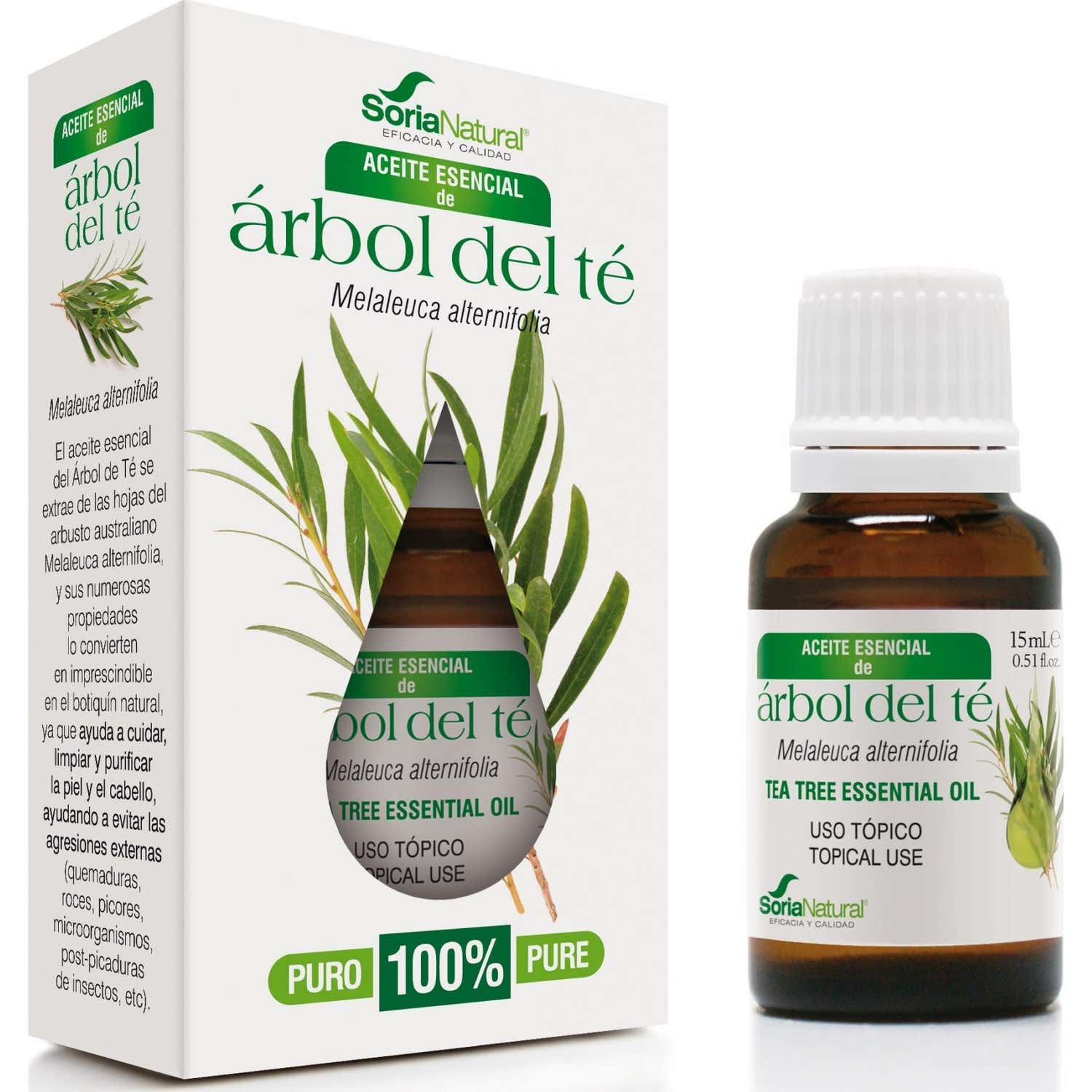 Aceite Esencial Arbol Del Te Soria Natural 15ml *