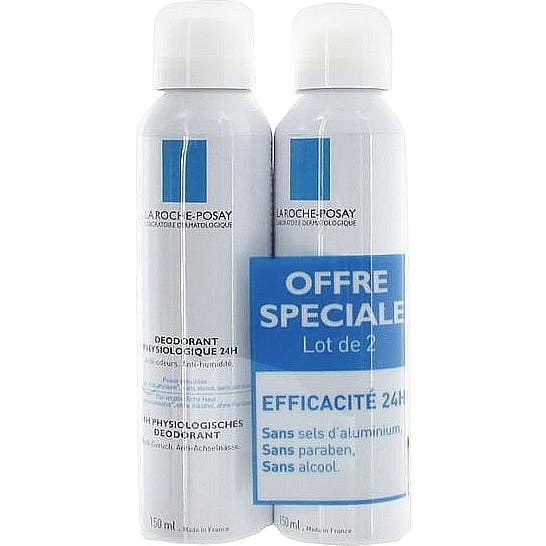 La Roche-Posay Déodorant Physiologique 48H 2x150ml