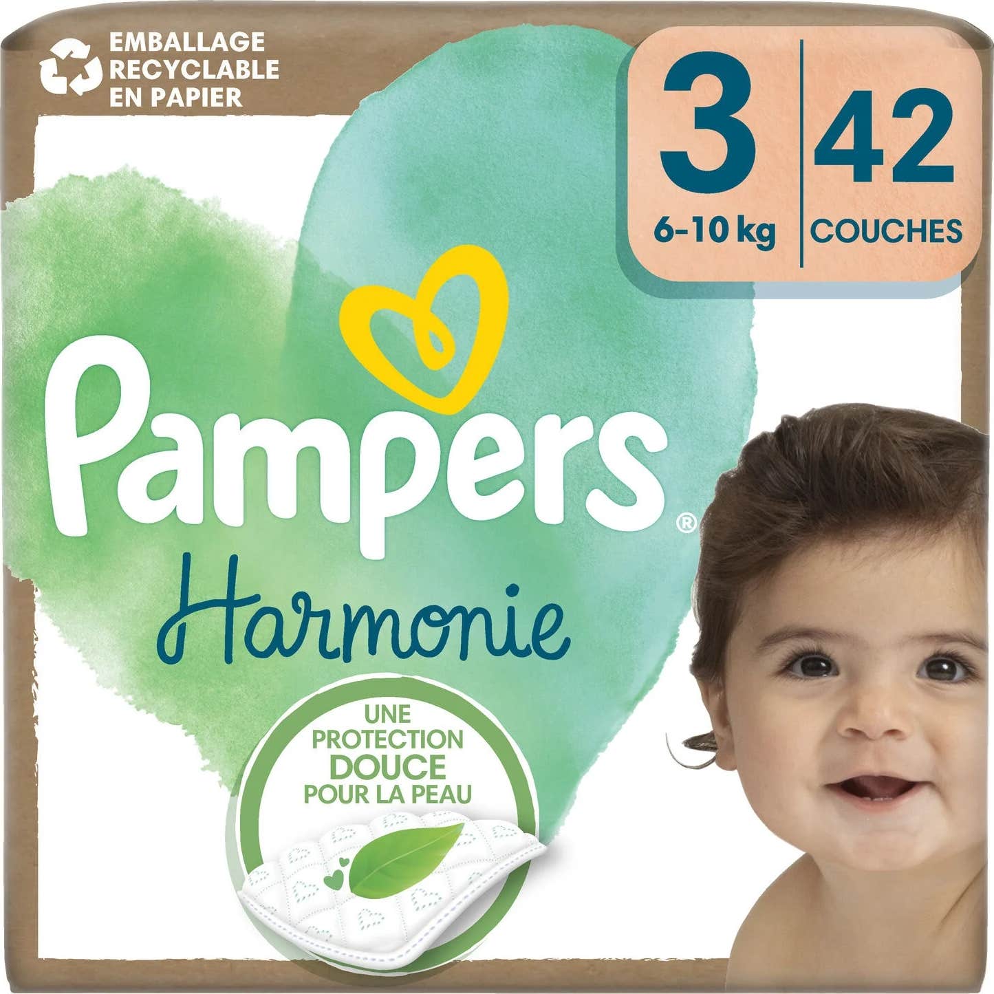 Pampers Harmonie 6-10kg 42 Couches