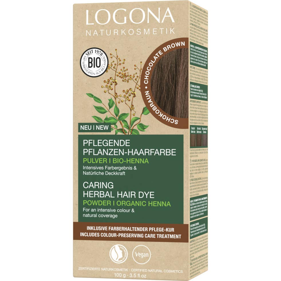Logona Teinture Vegetal 091 Chatain Chocolate 2x50g