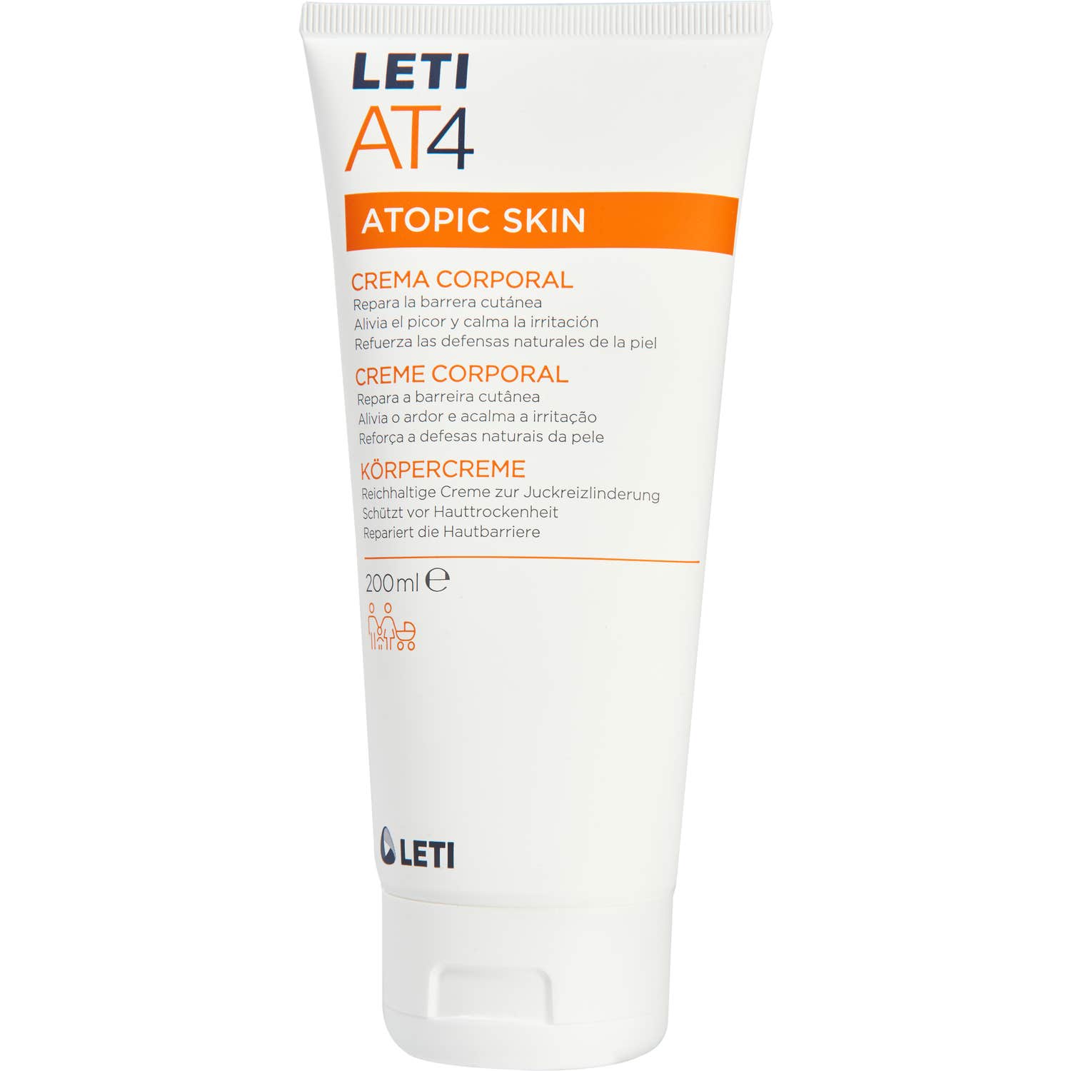 LetiAT4 Atopic Skin Crème Corporelle 200ml