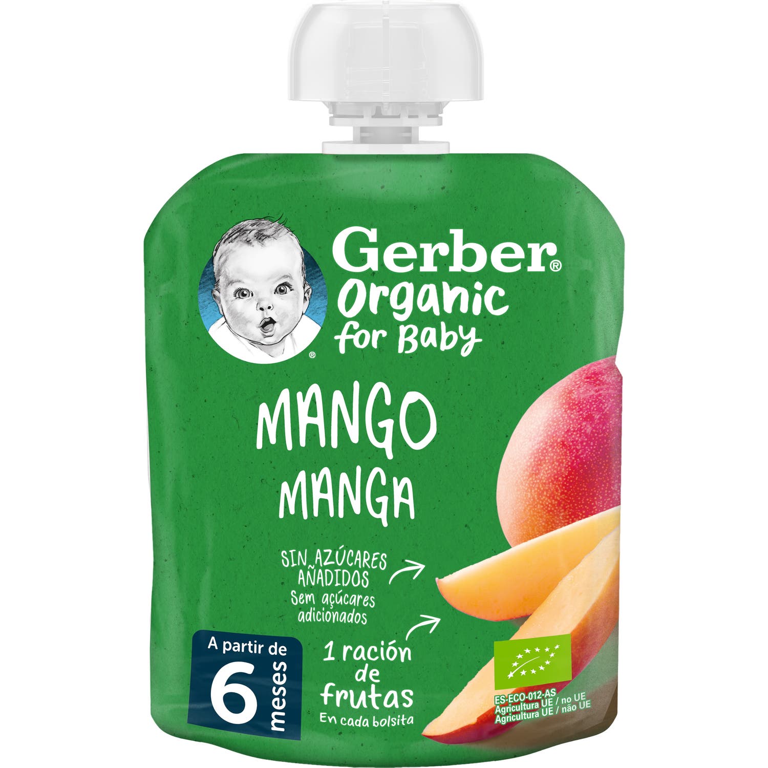 Gerber Organic Mango Pouch 90g