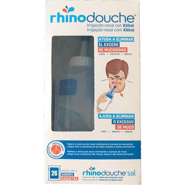 Rhinodouche Irrigateur Nasal + Rhinodouche Sel 26 Sachets