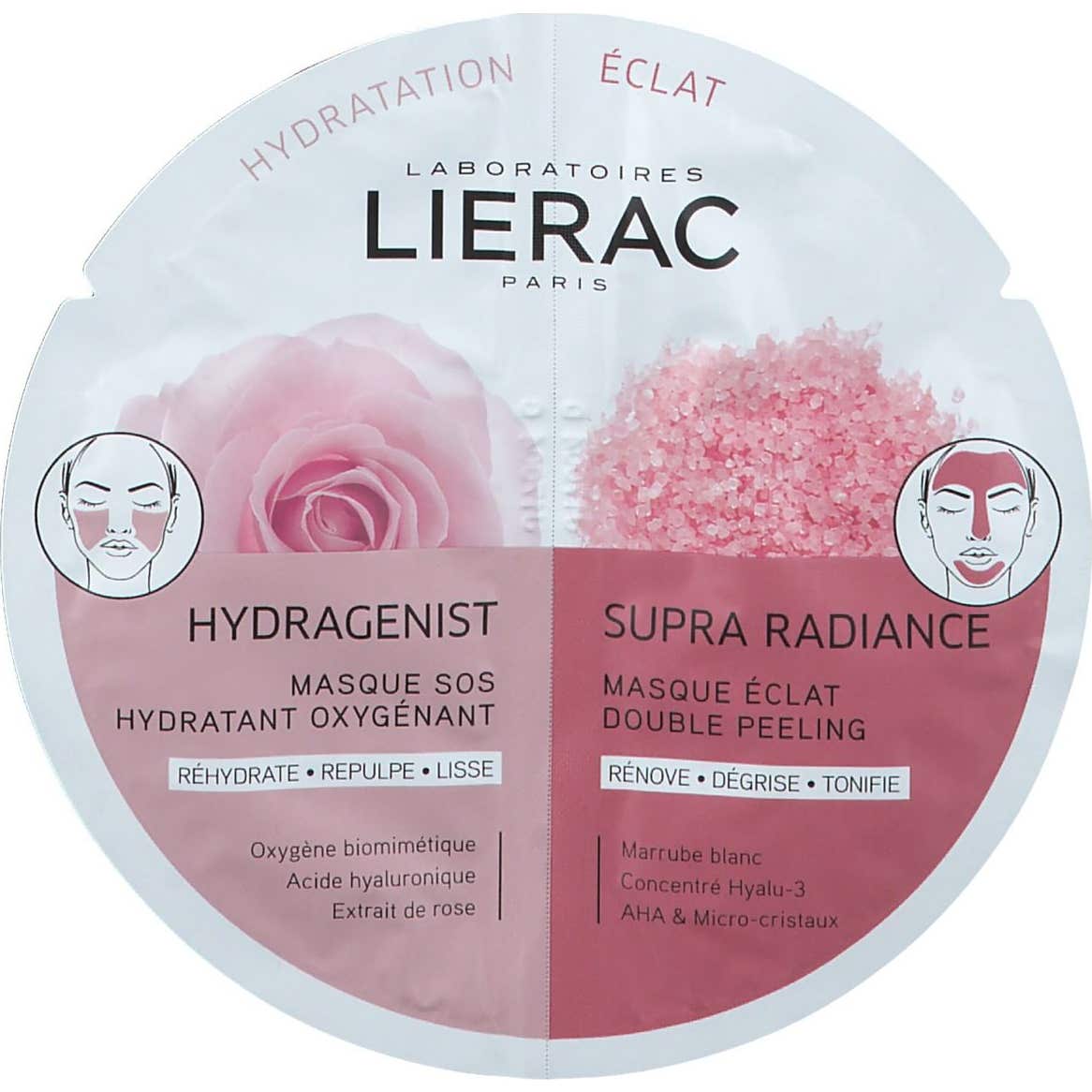 Lierac Duo Masques Hydragenist + Supra Radiance 2x6ml
