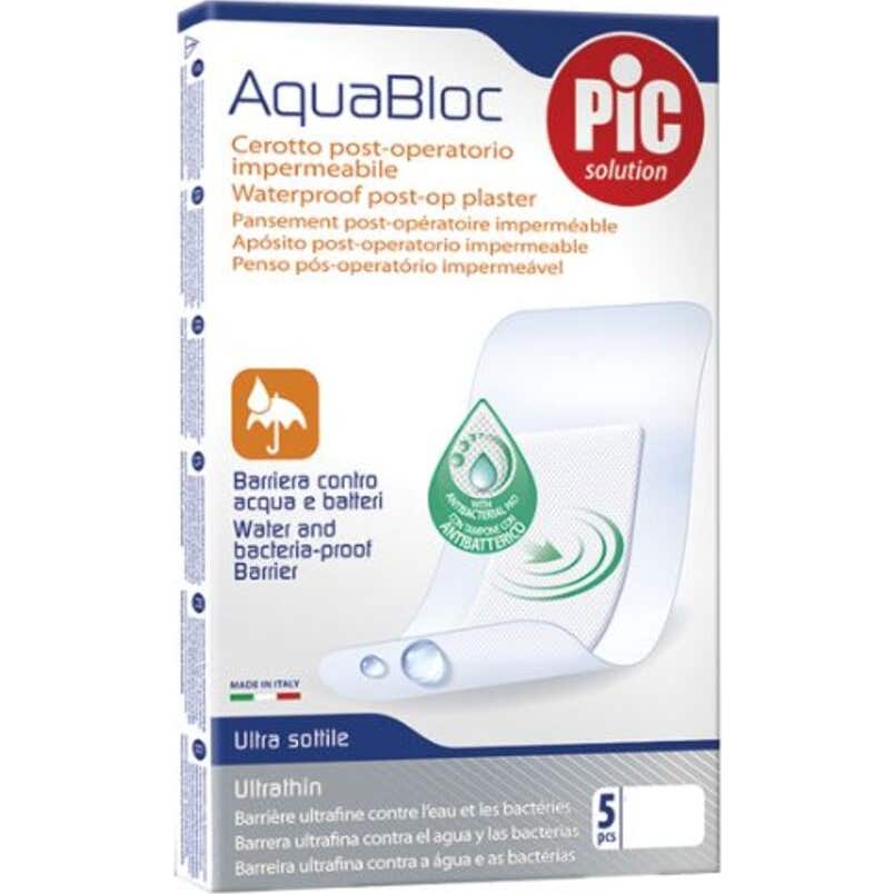 Pic Aquabloc Post Op Antibactérien Pansement stérile 10 X 8 Cm 5 Cm 5