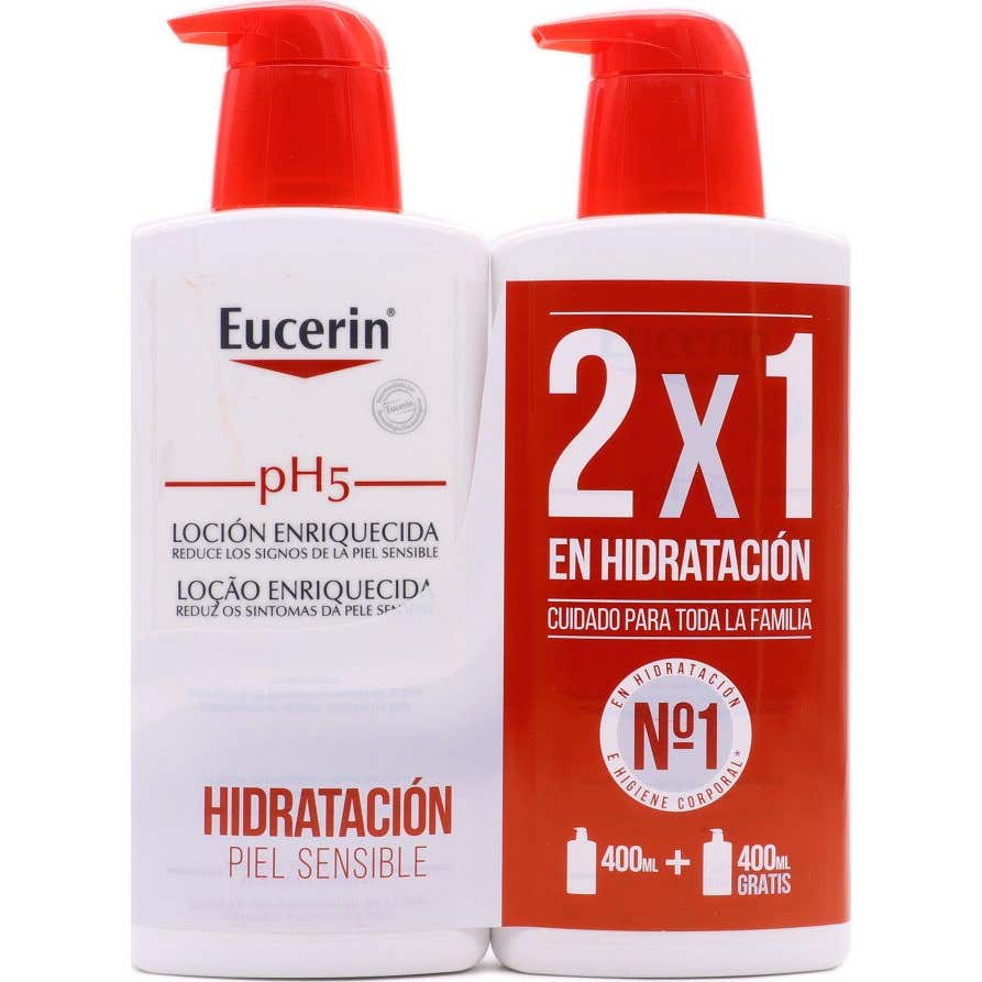 Eucerin Lotion enrichie Duplo 1l+1l