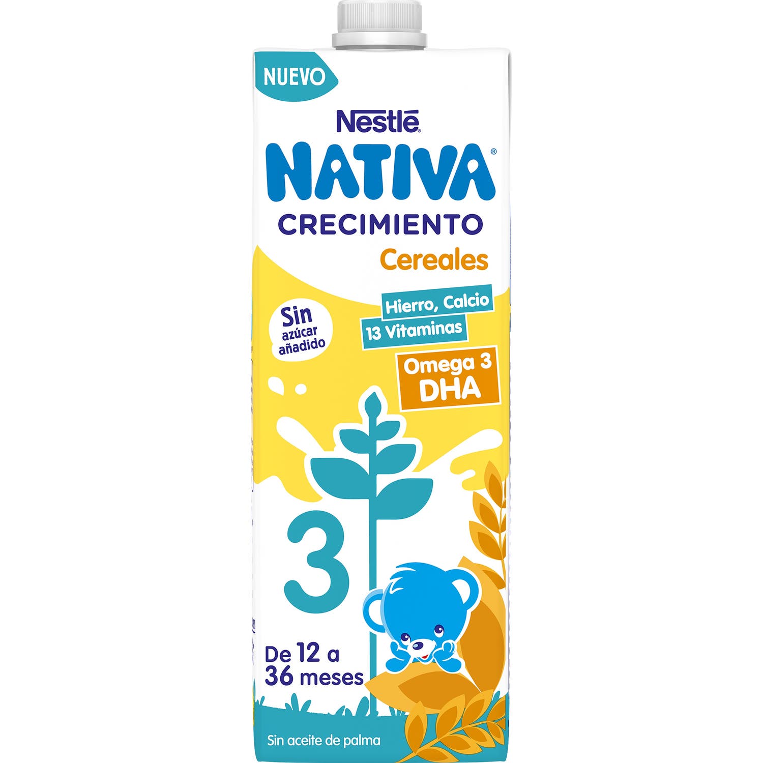 NESTLE CÉRÉALES DE CROISSANCE 1+ PROTEC 1 L BRIK