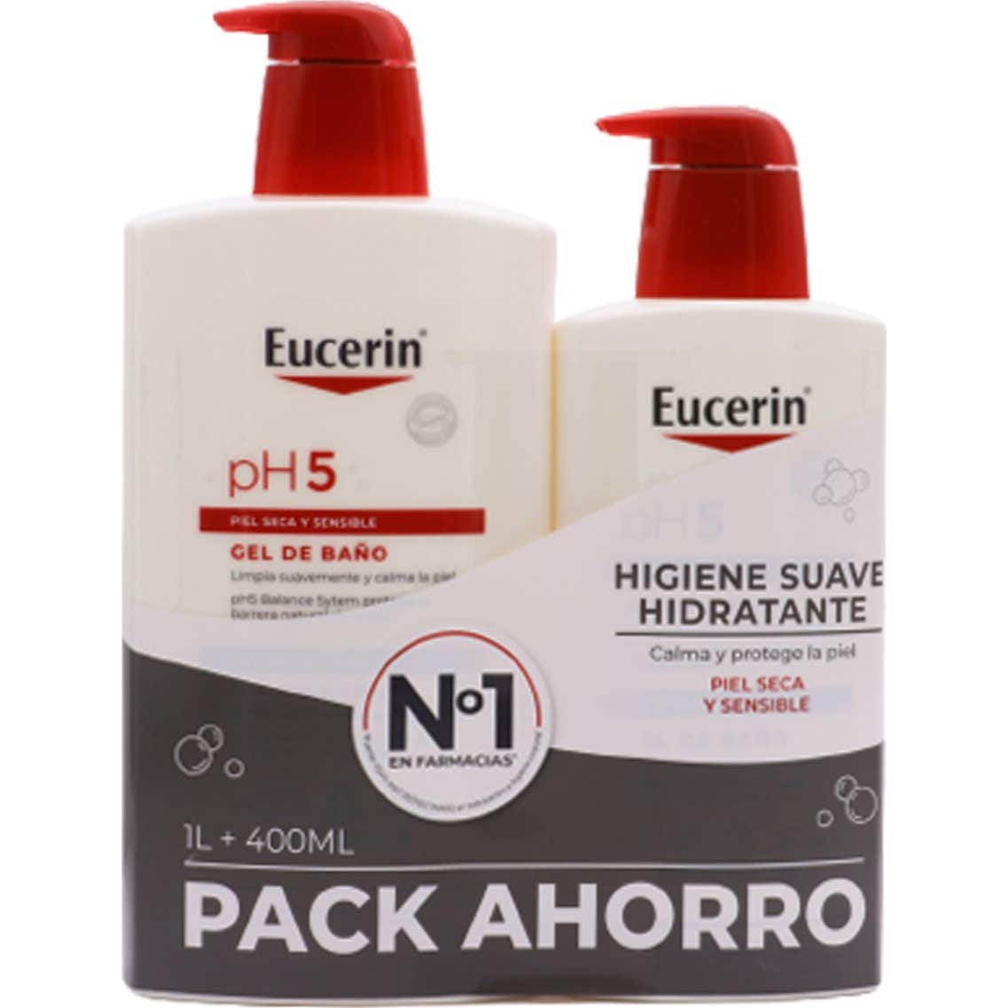 Eucerin Family Pack Gel Ph5 1L + 400ml