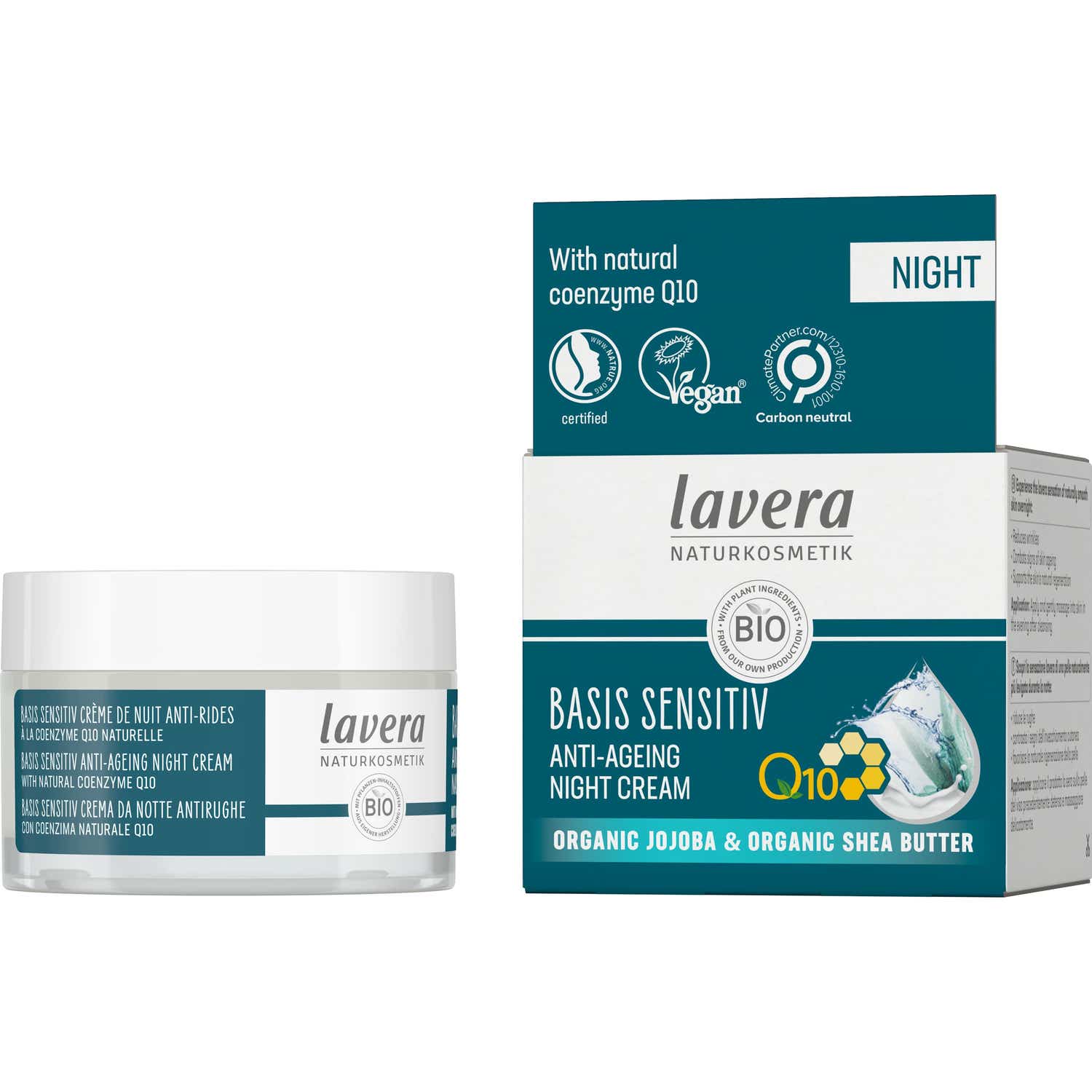 Lavera Crema Notte Antirughe Q10 Bio 50ml